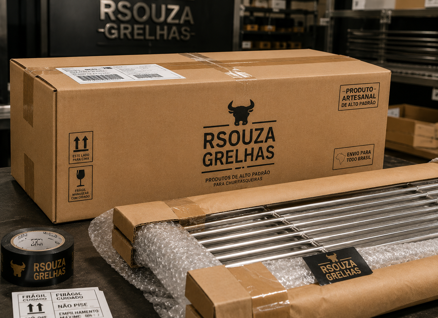 Produto embalado para envio nacional